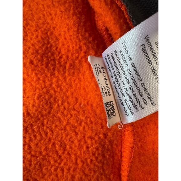 COLUMBIA Boys zip up Hoodie/Sweatshirt/Fleece, size 2T; ORANGE - Picture 9 of 12